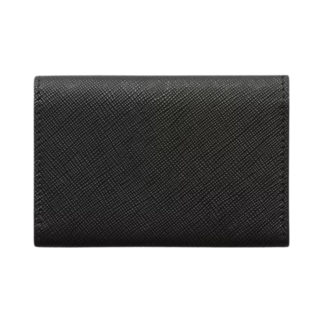 1MC110-QHH-F0632 Prada Saffiano Leather Card Holder Black - #3