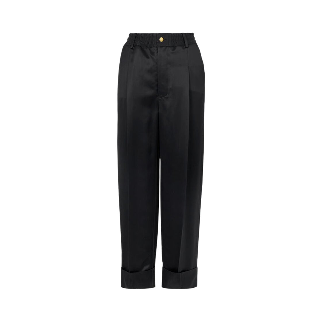(W) 비비안 웨스트우드 엘라스티케이티드 크롤 트라우저 블랙((W) Vivienne Westwood Elasticated Krall Trousers Black) - 1