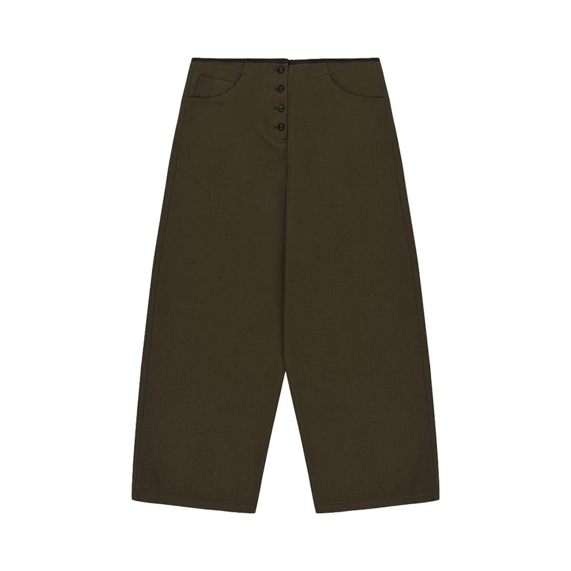 FLETTA-30 FLETTA Curved Cotton Pants Brown
