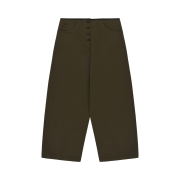 FLETTA Curved Cotton Pants Brown