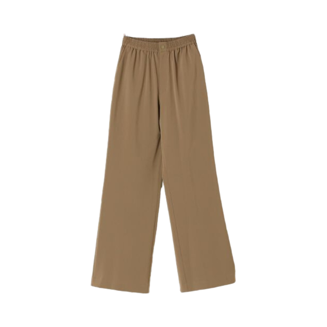 (W) 하이크 스트레치 와이드 레그 팬츠 베이지((W) Hyke Stretch Wide Leg Pants Beige)