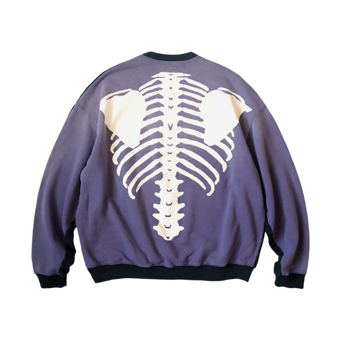 KOR810LC01/EK-1021/EK-1139/LC Kapital 2 Tone Big Fleece Sweatshirt Black Purple