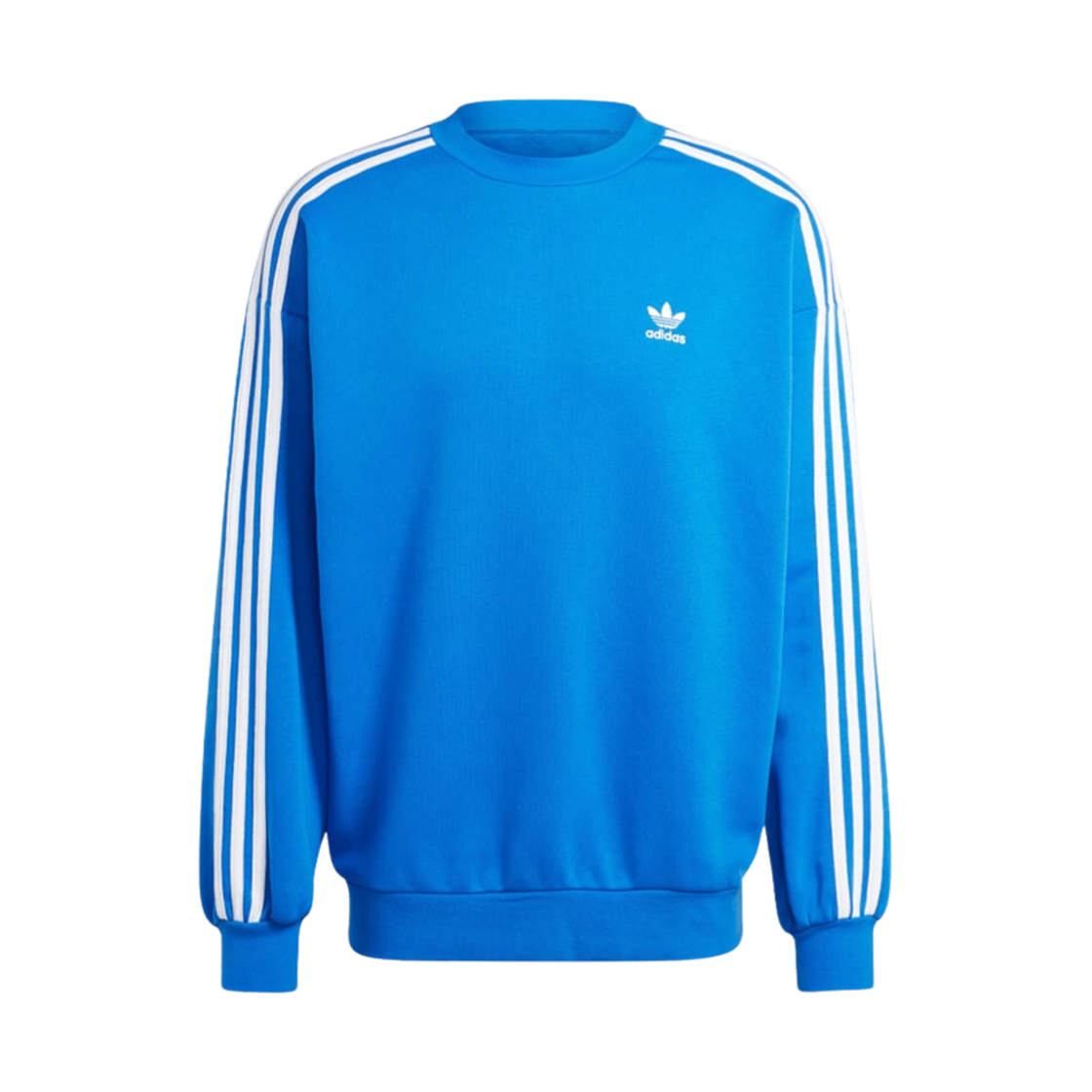 IZ2479 Adidas Adicolor Oversized Crew Sweatshirt Blue - KR Sizing