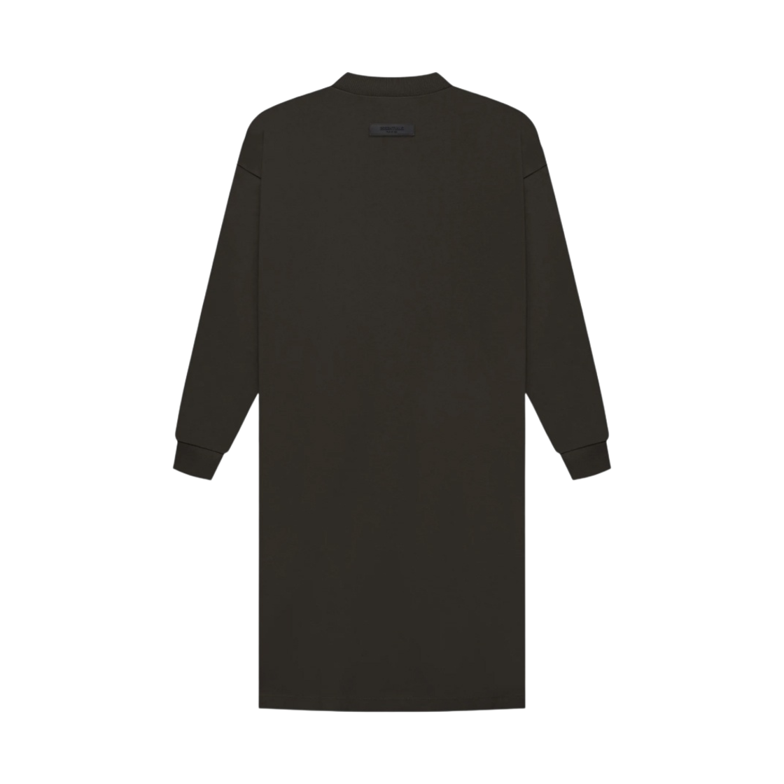 (W) 에센셜 롱슬리브 티셔츠 드레스 오프 블랙 - 22FW((W) Essentials L/S T-Shirt Dress Off Black - 22FW) - 2