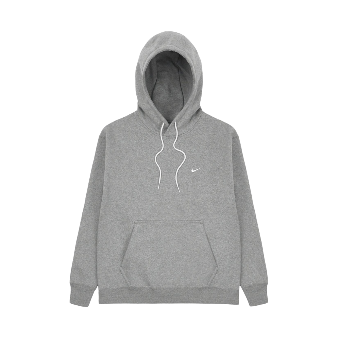 나이키 NRG 솔로 스우시 플리스 후드 다크 그레이 헤더 - 아시아(Nike NRG Solo Swoosh Fleece Hoodie Dark Grey Heather - Asia)