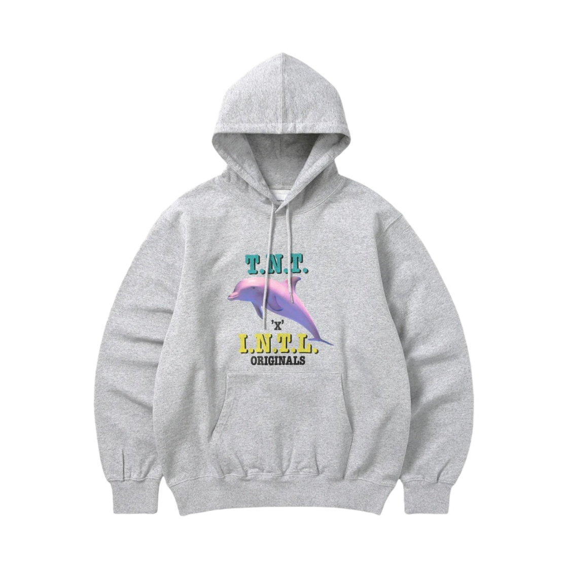 디스이즈네버댓 돌핀 후드 헤더 그레이(Thisisneverthat Dolphin Hoodie Heather Grey) - 1