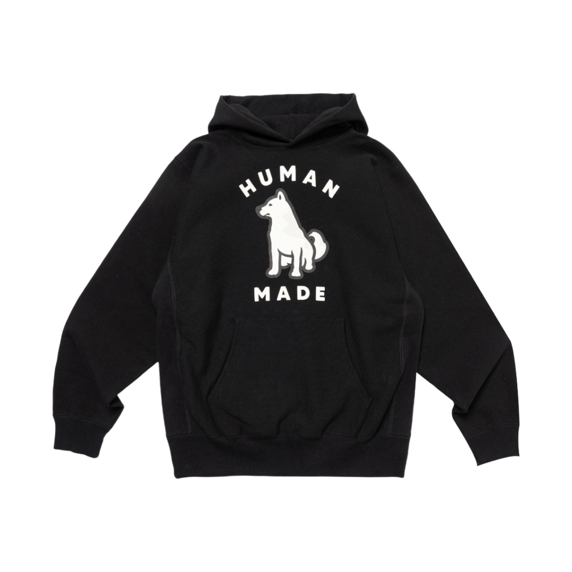 휴먼 메이드 웍스아웃 20주년 진돗개 헤비 웨이트 후드 블랙(Human Made Worksout 20th Anniversary Jindo Dog Heavt Weight Hoodie Black)