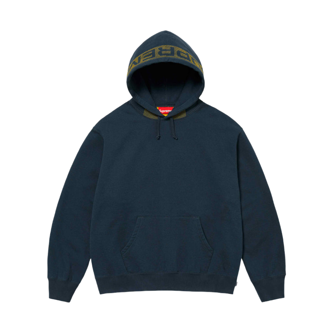 - Supreme Jacquard Stripe Hooded Sweatshirt Navy - 24SS