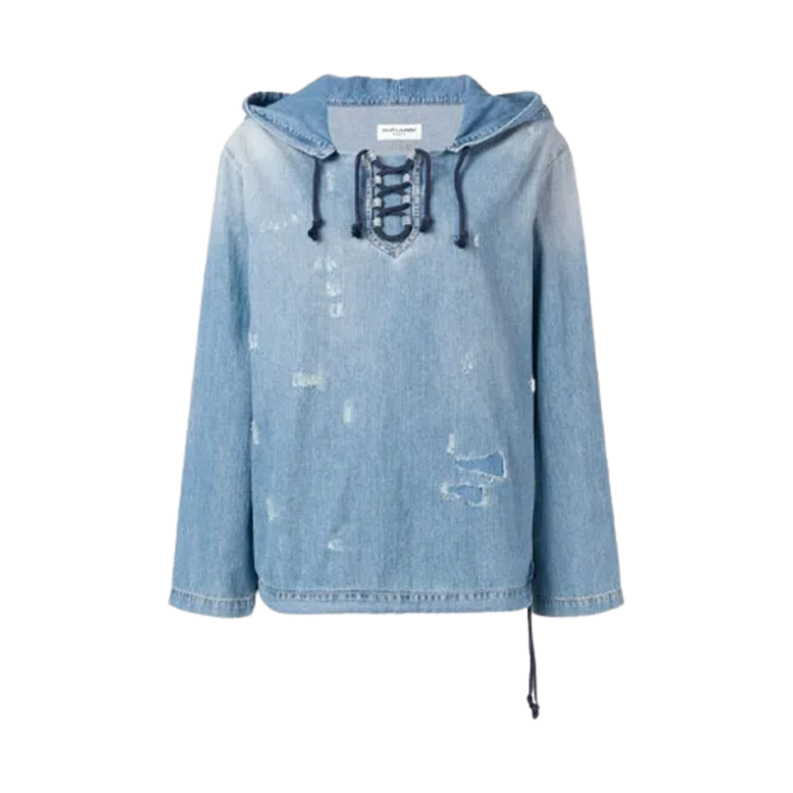 생로랑 데님 후드 블루(Saint Laurent Denim Hoodie Blue) - 1