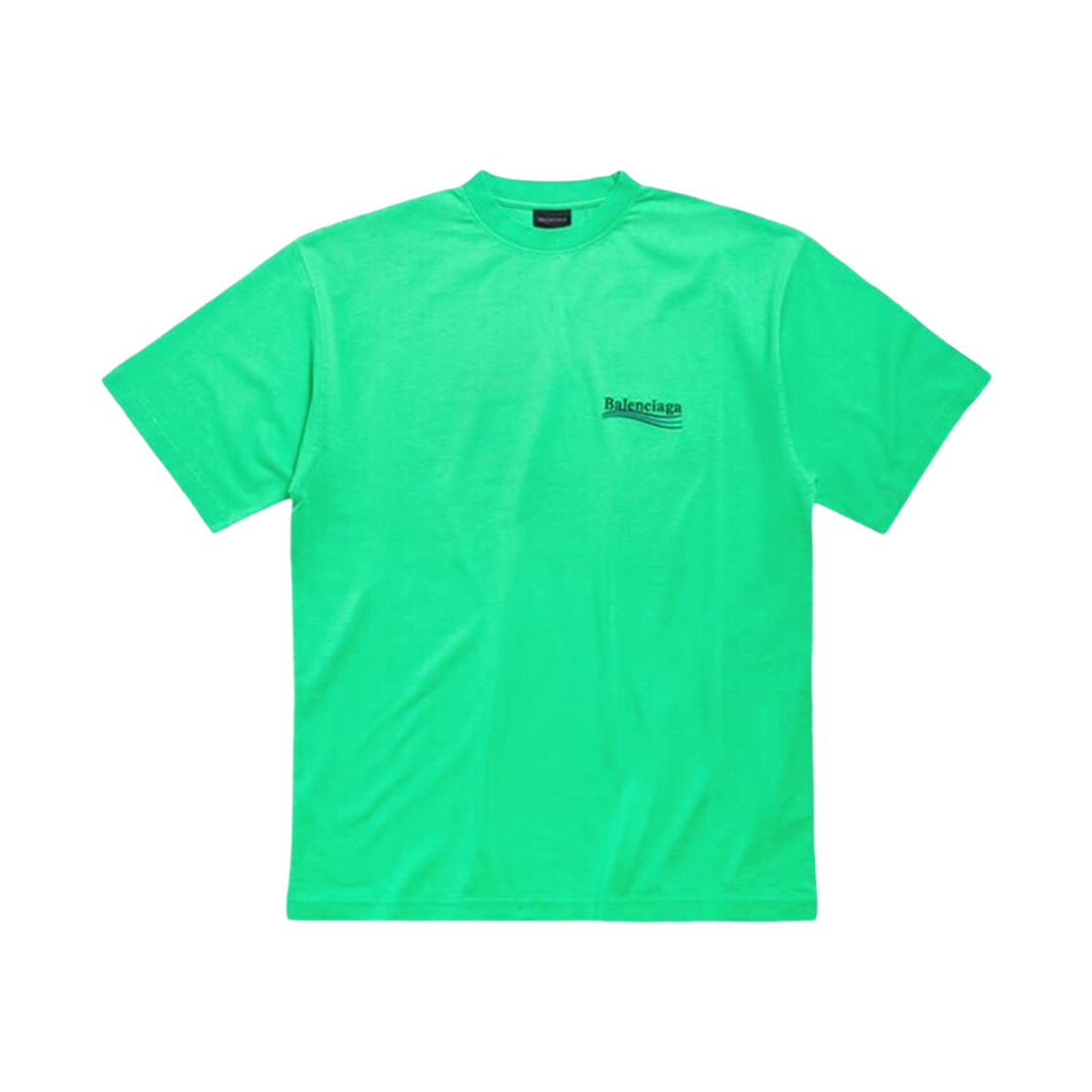 발렌시아가 폴리티컬 캠페인 티셔츠 라지 핏 그린(Balenciaga Political Campaign T-Shirt Large Fit Green) - 2