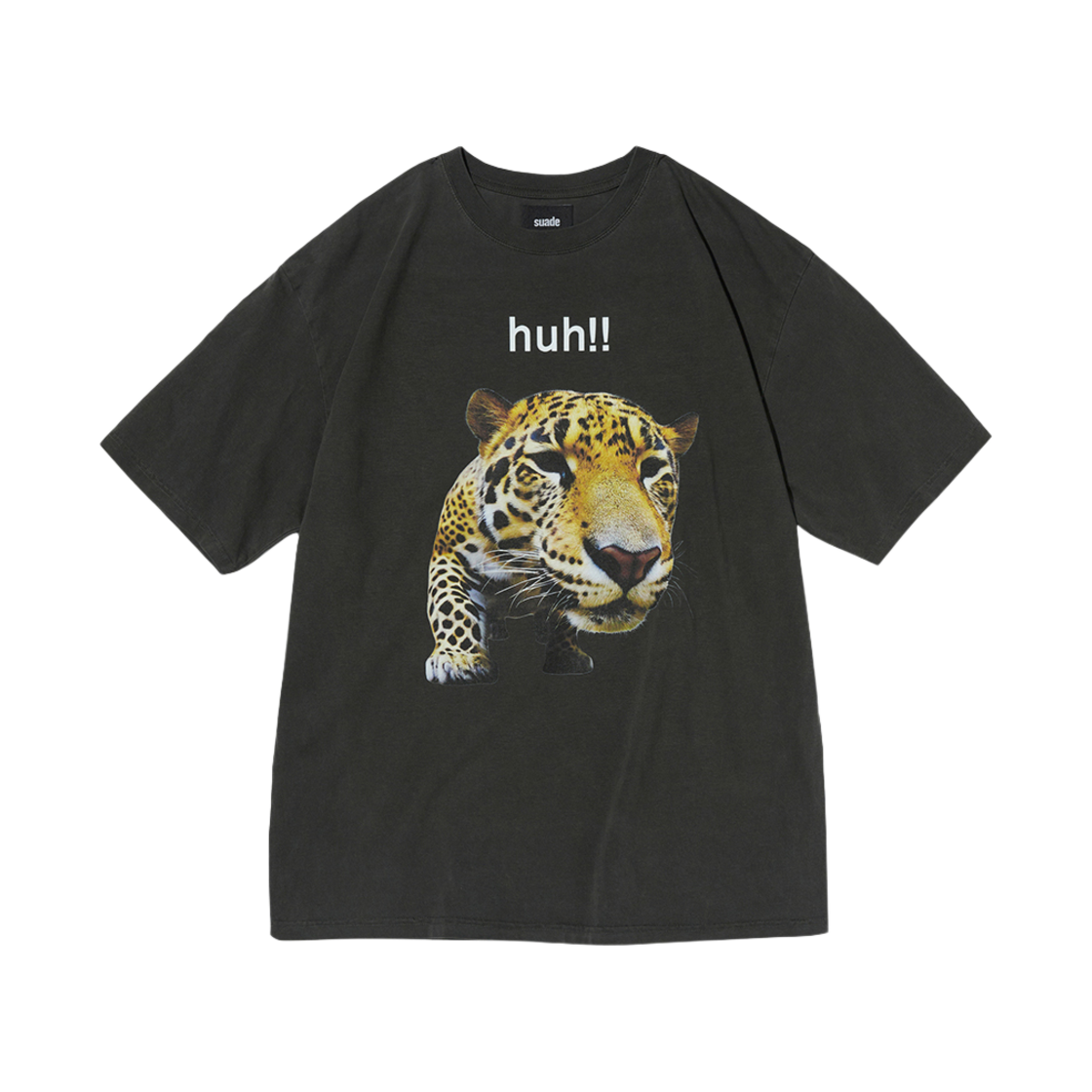 [KREAM 단독] 스웨이드 허 레오파드 티 피그먼트 블랙([KREAM 단독] Suade Huh Leopard Tee Pigment Black)