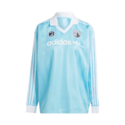 (W) Adidas Football Long Sleeve T-Shirt Light Aqua - KR Sizing