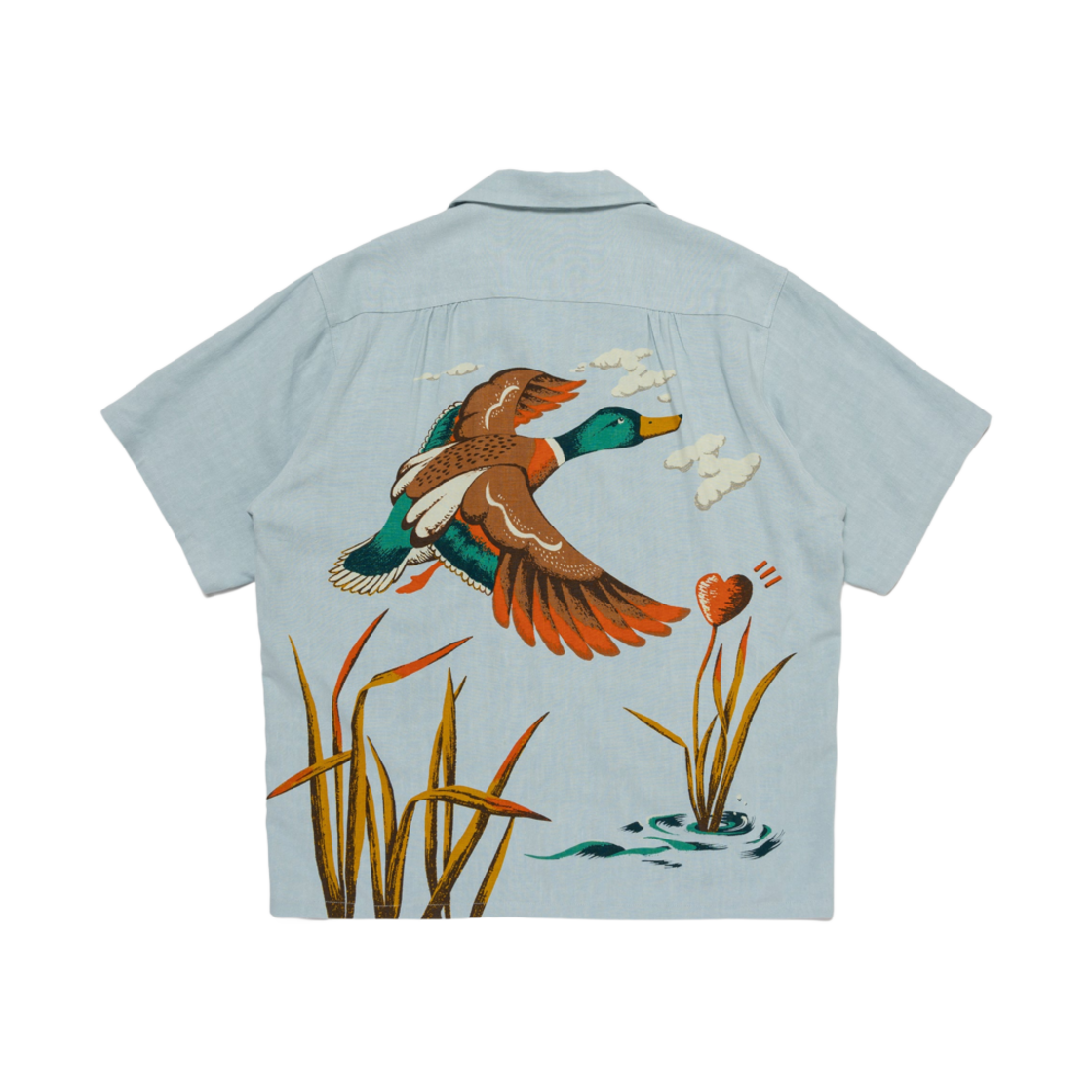 휴먼 메이드 덕 알로하 셔츠 블루(Human Made Duck Aloha Shirt Blue) - 2