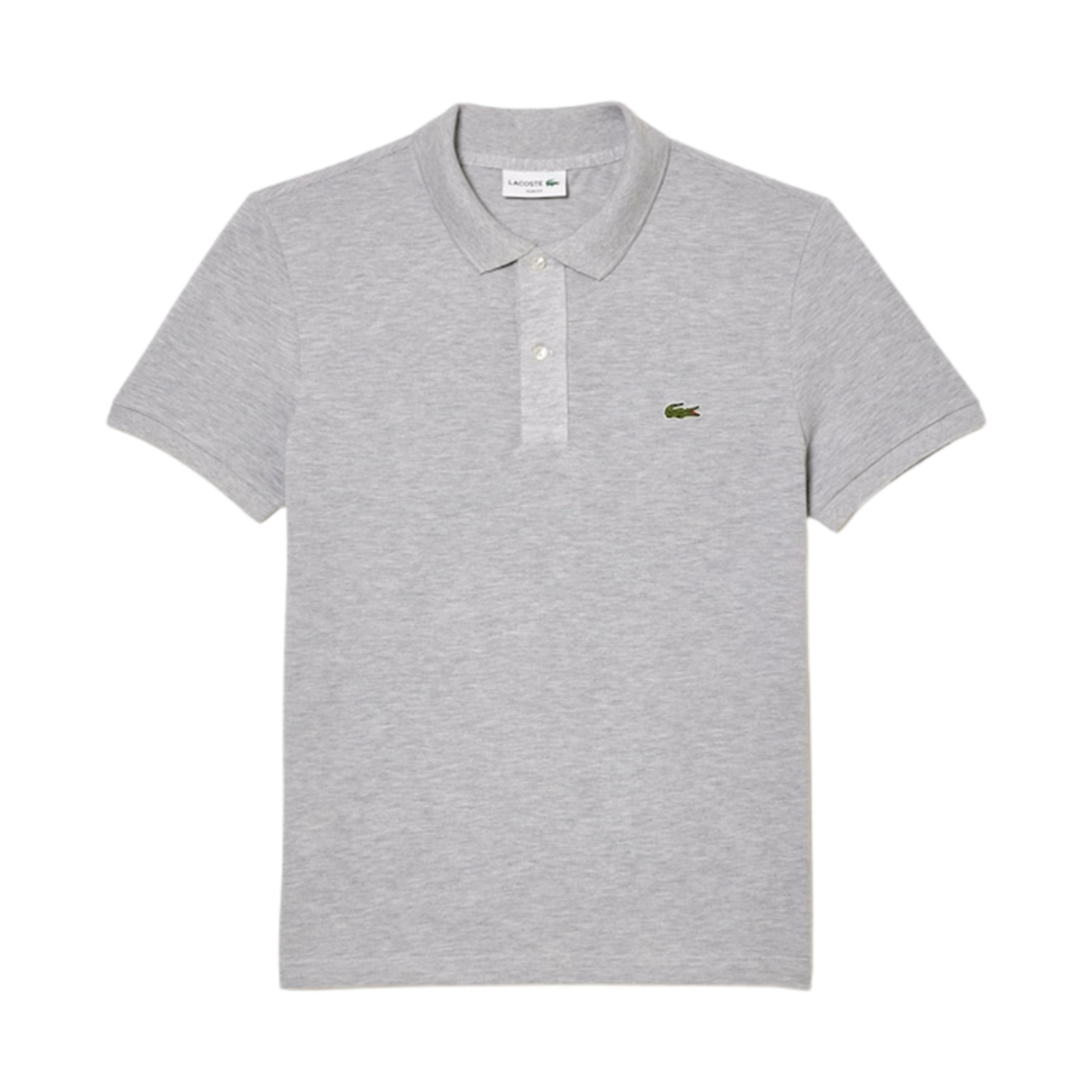 라코스테 슬림핏 L.12.12 피케 폴로 셔츠 그레이(Lacoste Slim Fit L.12.12 Pique Polo Shirt Grey)