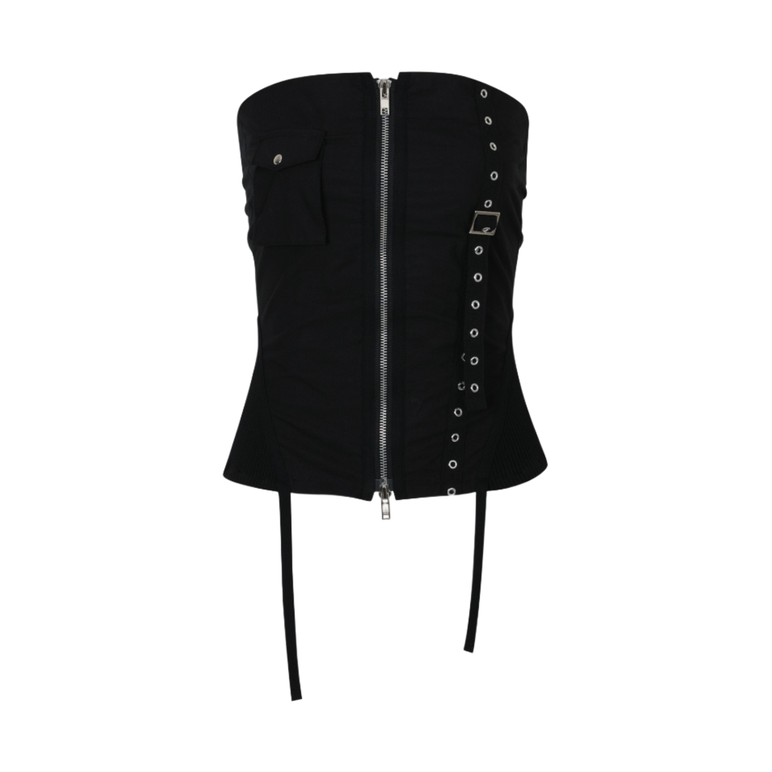 (W) 보헤미안 서울 그런지 바이커 뷔스티에 블랙((W) Bohemian Seoul Grunge Biker Bustier Black)