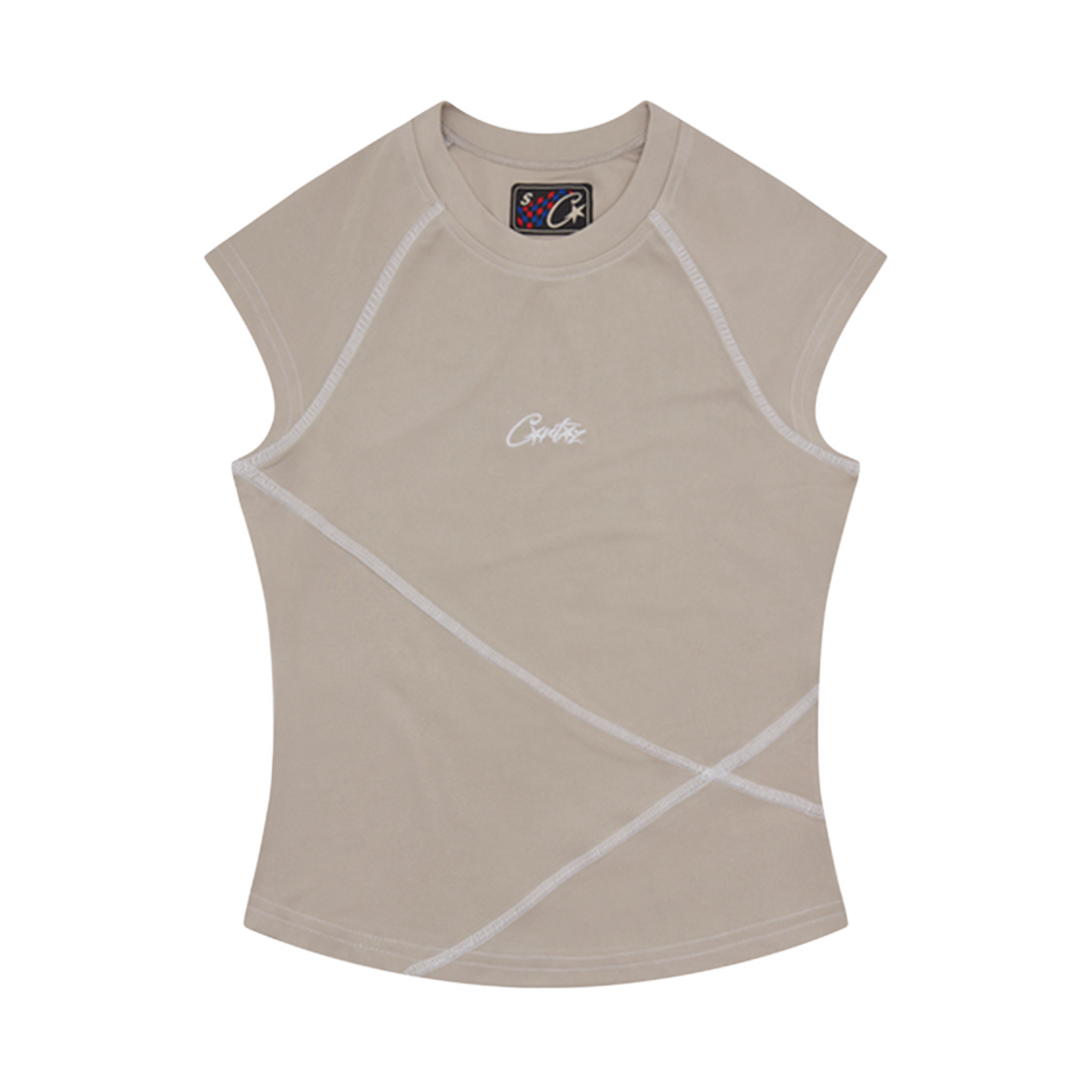 (W) 코르테이즈 레이서 베스트 탑 그레이((W) Corteiz Racer Vest Top Grey) - 1