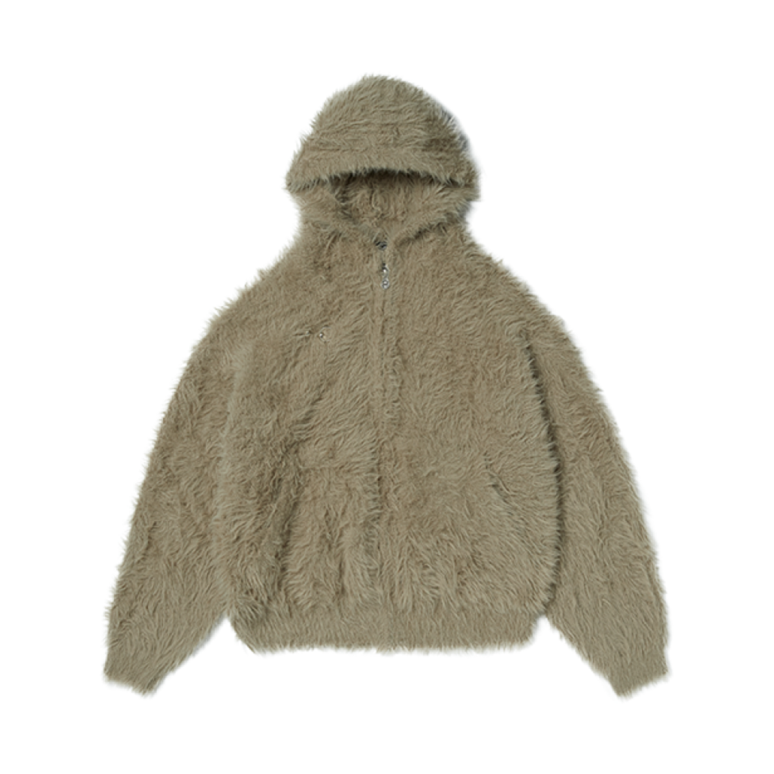 떠그 클럽 팩 퍼 집업 후드 브라운(Thug Club Pack Fur Zip-Up Hoodie Brown) - 1