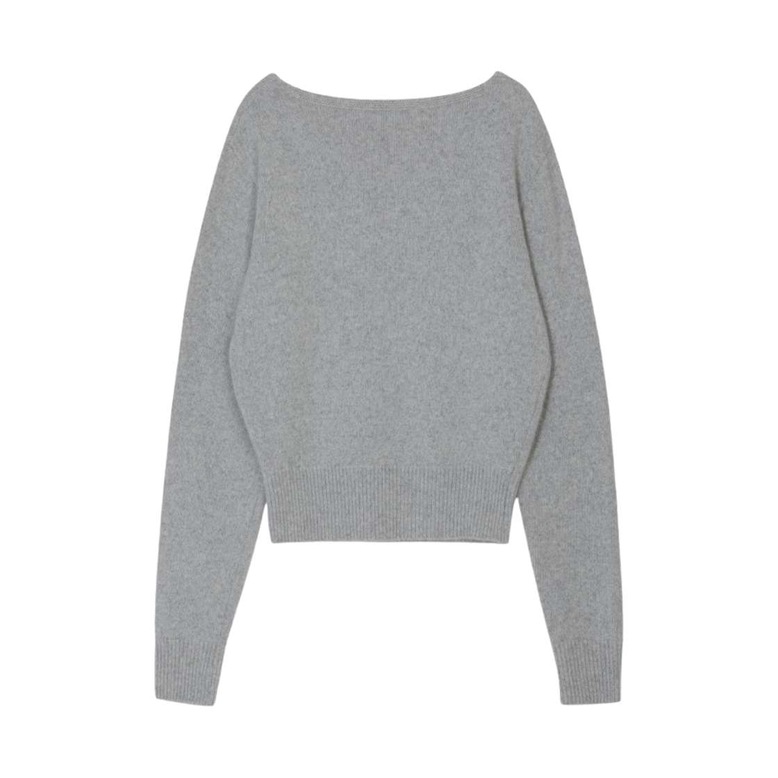 (W) 보헤미안 서울 루즈 핏 브이넥 울 니트 그레이((W) Bohemian Seoul Loose Fit V-Neck Wool Knit Gray) - 2