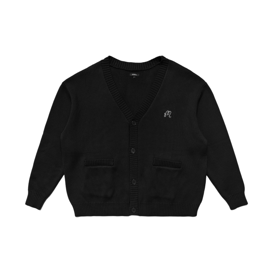 말본 골프 레전드 가디건 블랙(Malbon Golf Legends Cardigan Black) - 1