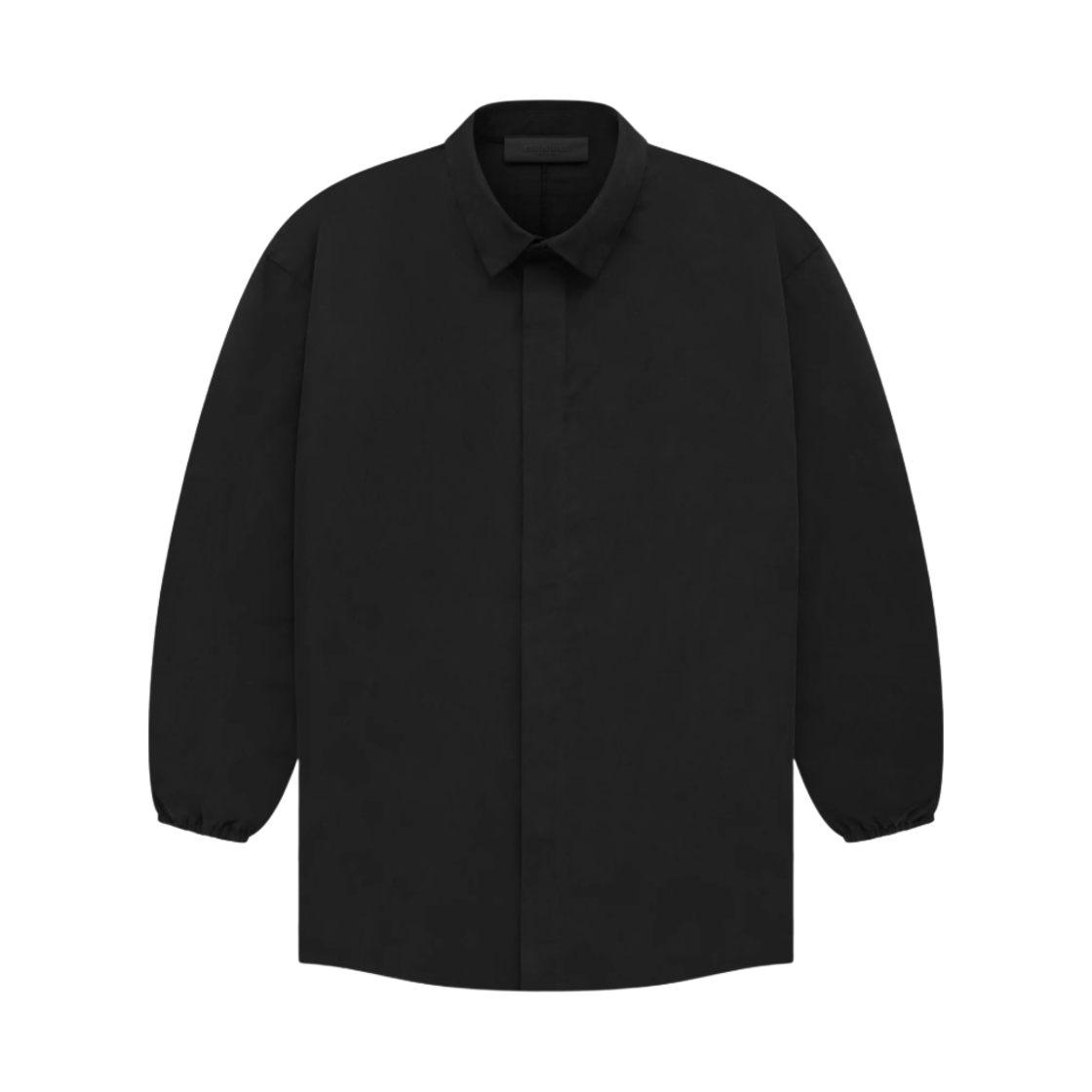 에센셜 더 블랙 컬렉션 버튼 다운 셔츠 블랙 - 23SS