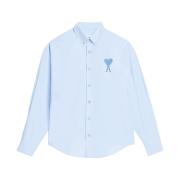 AMI de Coeur Tonal Oxford Button Down Shirt Sky Blue
