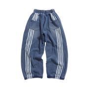 BP2DISORDER Washed Baggy Denim Pants Blue