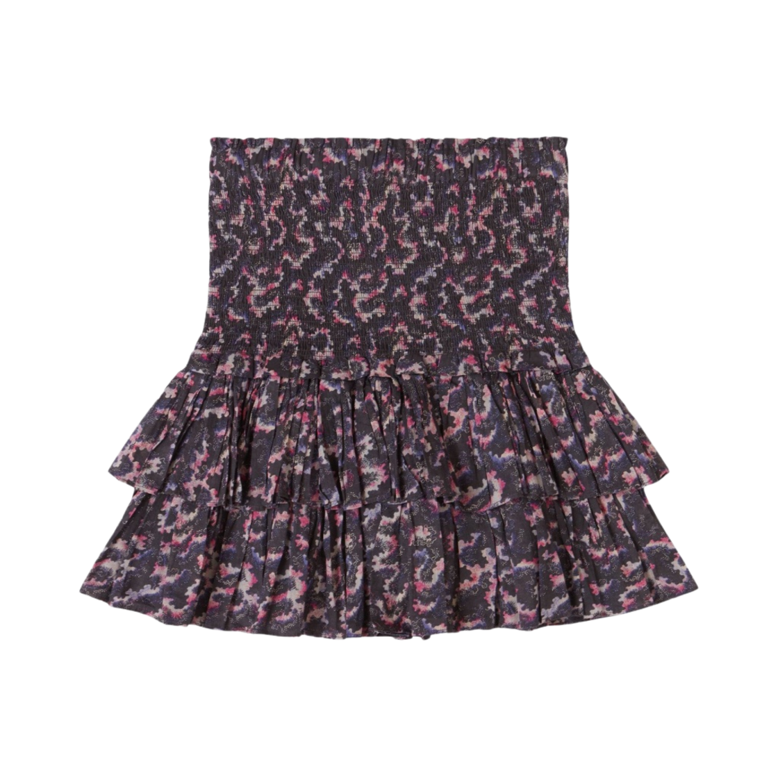 (W) 이자벨 마랑 나오미 프린티드 미니 스커트 페이디드 블랙 - 22FW((W) Isabel Marant Naomi Printed Mini Skirt Faded Black - 22FW) - 1