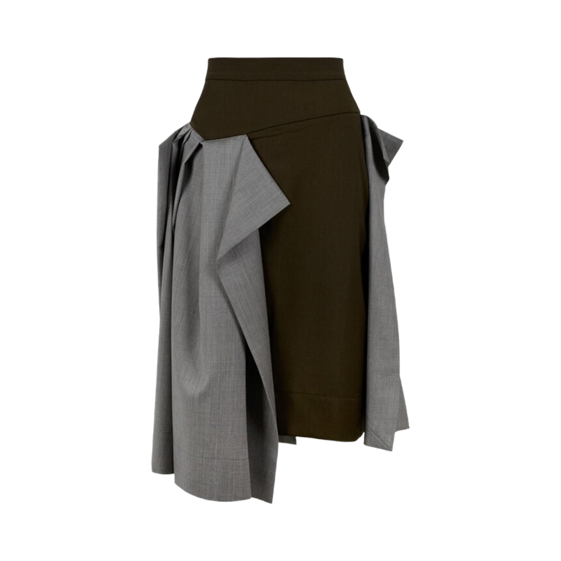 (W) 비비안 웨스트우드 네다 스커트 그레이 멜란지 밀리터리 그린((W) Vivienne Westwood Nedda Skirt Grey Melange Military Green) - 1