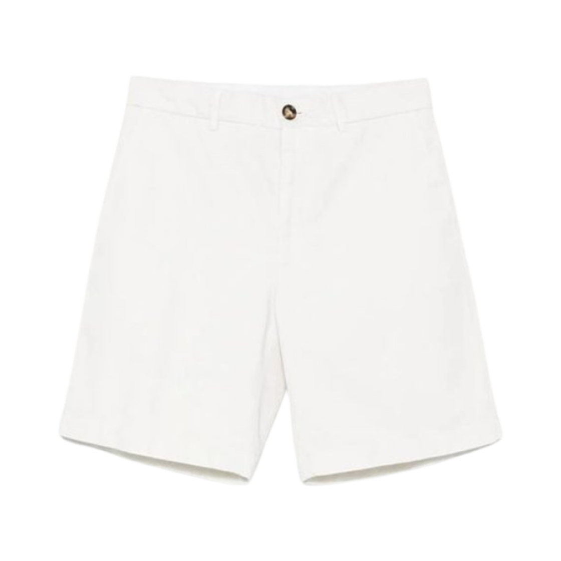 브루넬로 쿠치넬리 가먼트 다이드 트위스트 코튼 개버딘 버뮤다 쇼츠 화이트(Brunello Cucinelli Garment-Dyed Twisted Cotton Gabardine Bermuda Shorts White) - 1