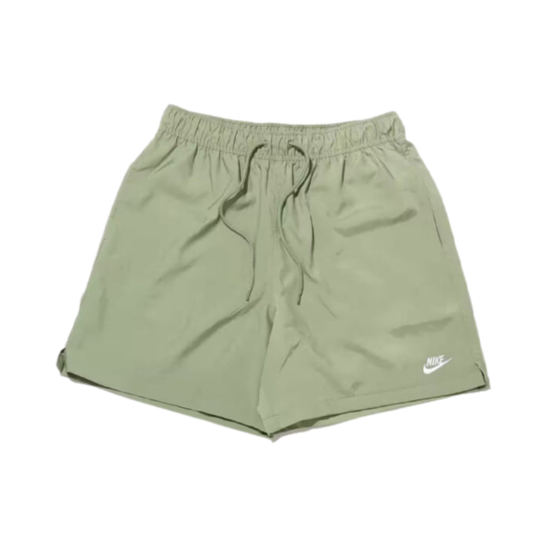 FN3308-386 Nike Club Woven Flow Shorts Oil Green White - Asia