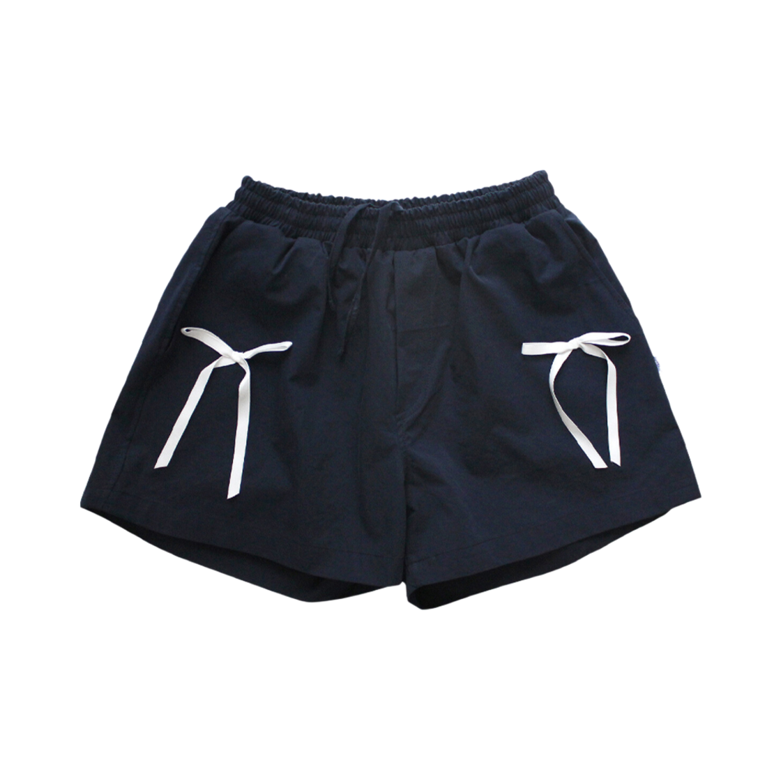 배드블루 코튼 리본 쇼츠 네이비(BadBlue Cotton Ribbon Shorts Navy)