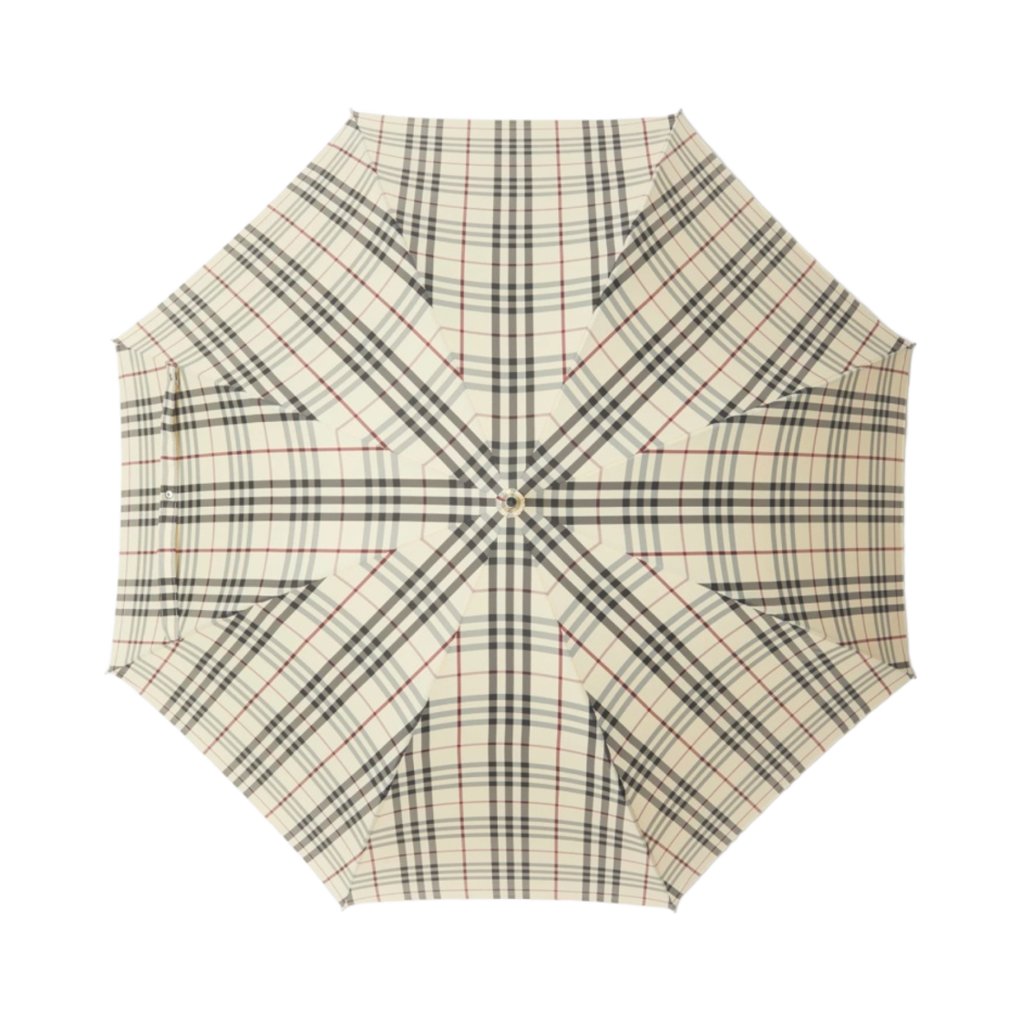 8077708 Burberry Check Umbrella Stone