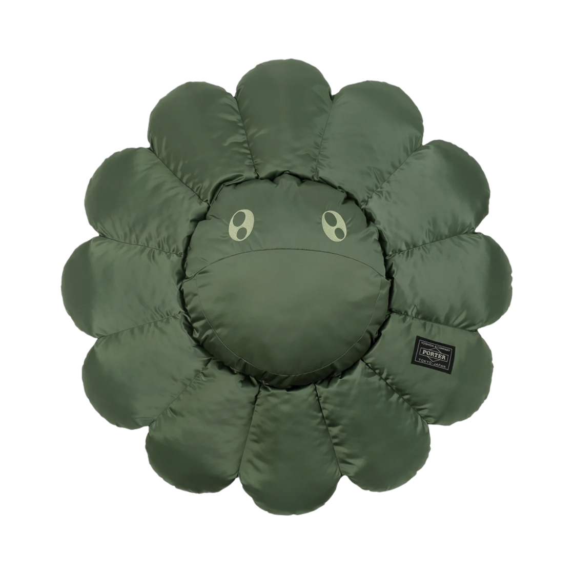 포터 x 카이카이키키 슬리핑 페이스쿠션 세이지 그린(Porter x Kaikai Kiki Sleeping Face Cushion Sage Green)