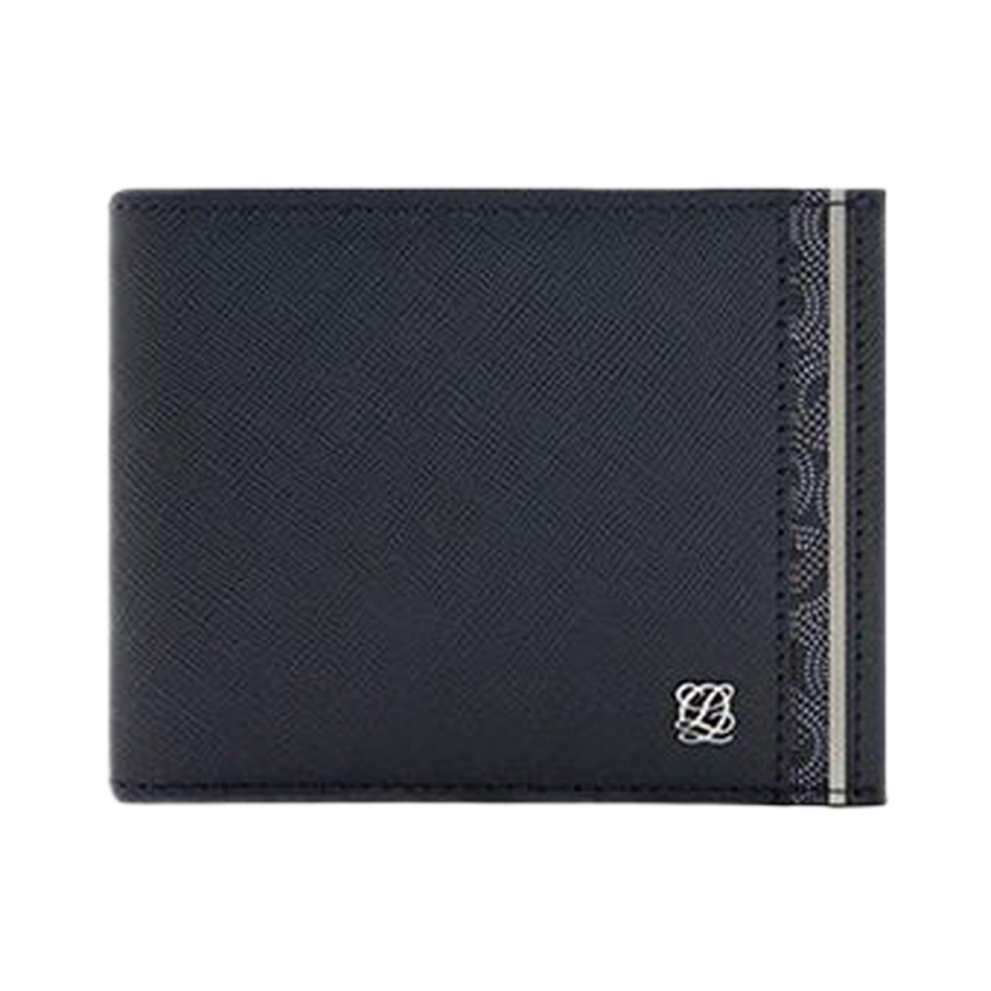 루이까또즈 모노그램 바이폴드 하프 지갑 카드홀더 네이비(Louis Quatorze Monogram Bi-Fold Half Wallet with Cardholder Navy)