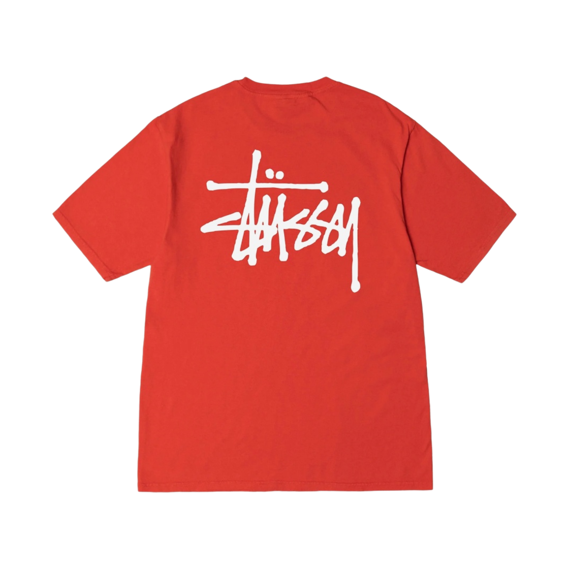 스투시 베이직 스투시 피그먼트 다이드 티셔츠 토마토 2023(Stussy Basic Stussy Pigment Dyed T-Shirt Tomato 2023) - 1