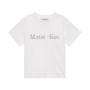 (W) Matin Kim Shadow Logo Top White