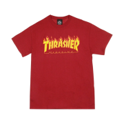 Thrasher Flame T-Shirts Cardinal Red