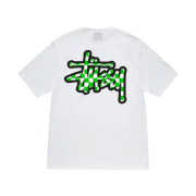 Stussy Checker Stock T-Shirt White
