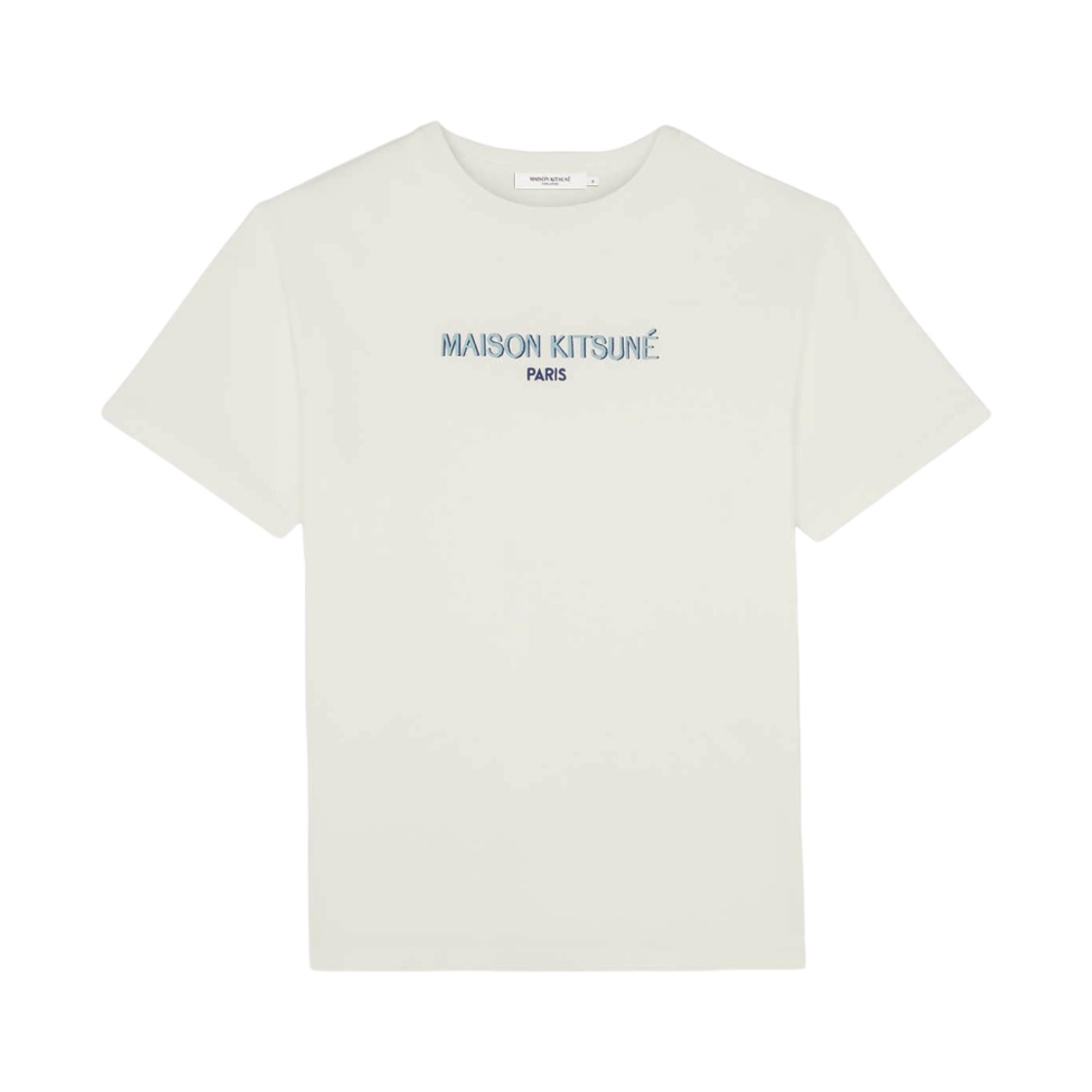 메종 키츠네 파리 릴렉스드 티셔츠 오프 화이트