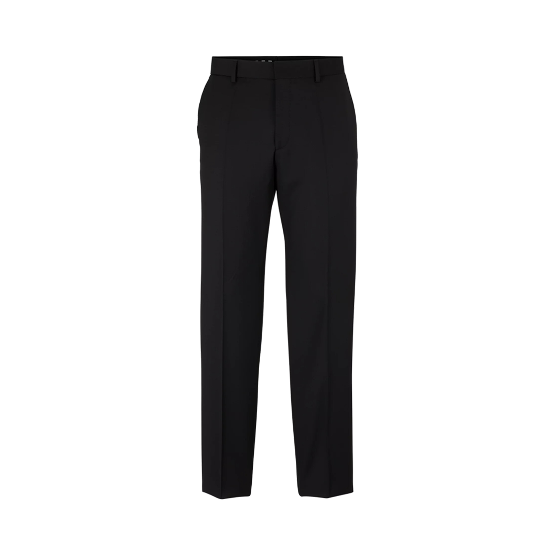 휴고 보스 레귤러 핏 버진 울 서지 트라우저 블랙(Hugo Boss Regular Fit Trousers in Virgin Wool Serge Black)