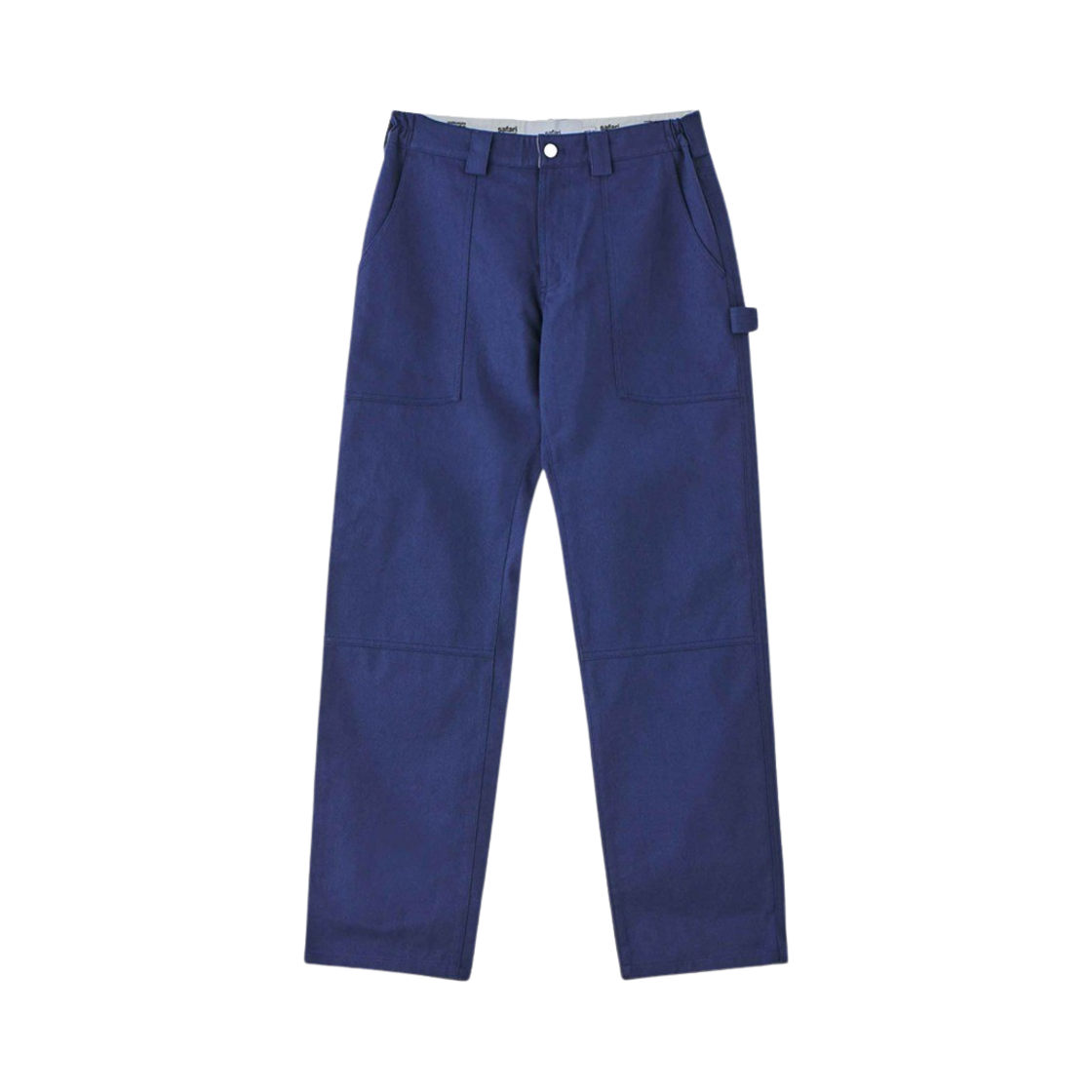 saf00145 Safarispot Women 1/2 Safarispot Basic Safari Carpenter Cotton Pants Navy