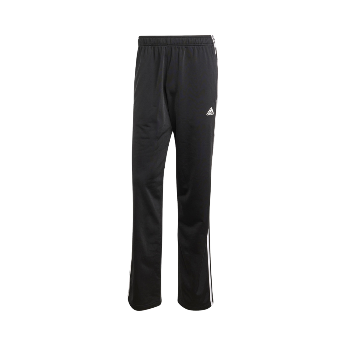 H46110 Adidas Primegreen Essentials Warm-Up Open Hem 3-Stripes Track Pants Black White - KR Sizing