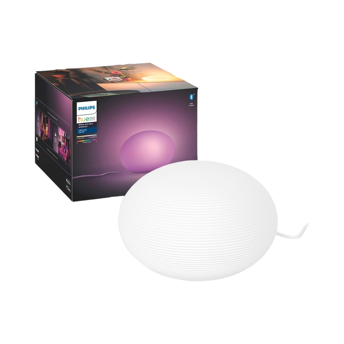 필립스 휴 플러리쉬 테이블 램프 스마트 무드등(Philips Hue color ambiance flourish table lamp)