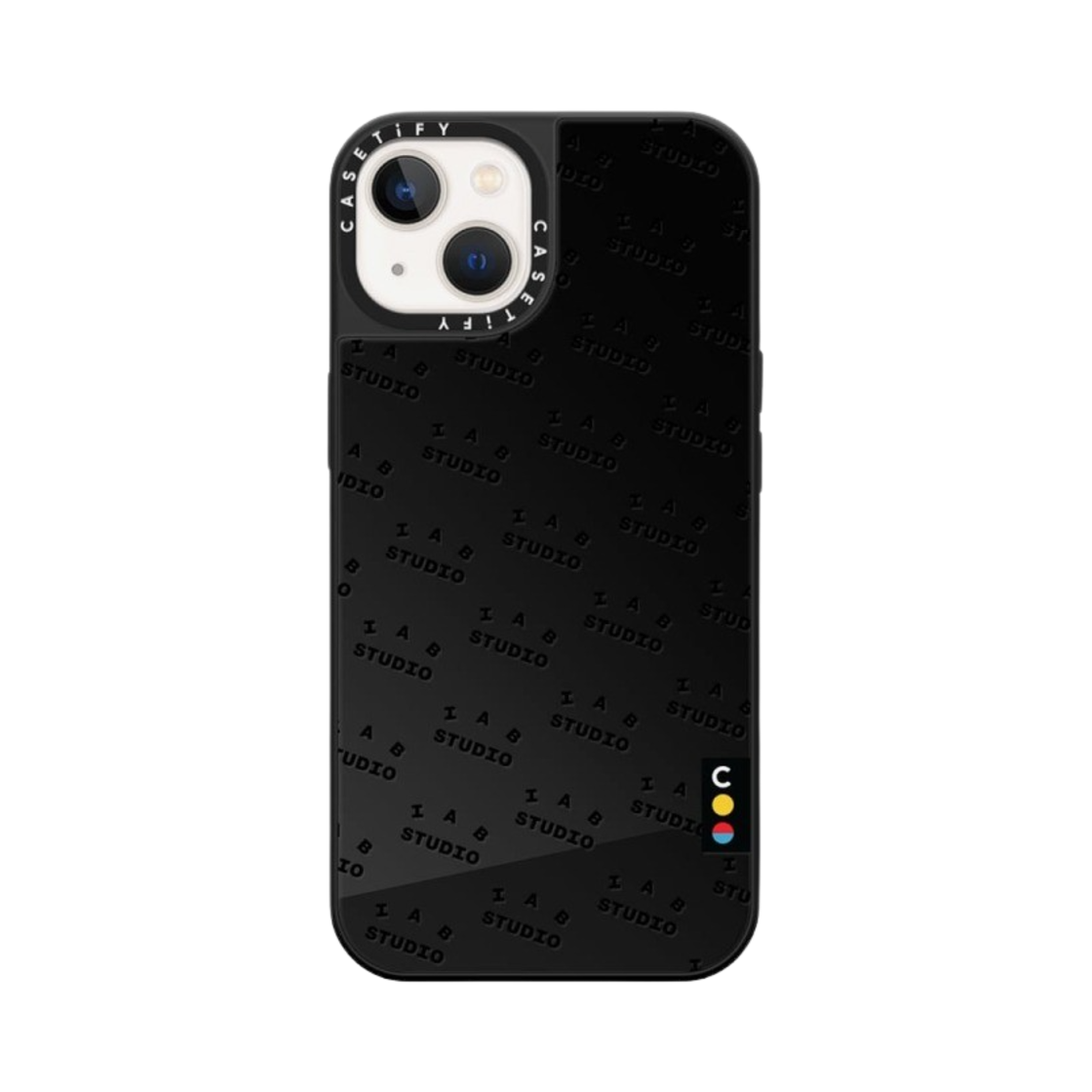 케이스티파이 x 아이앱 스튜디오 아이폰 블랙 모노그램 로고 맥세이프 미러 케이스 블랙(Casetify x IAB Studio iPhone Black Monogram Logo MagSafe Mirror Case Black) - 2