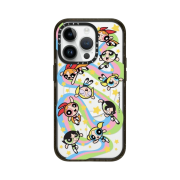 Casetify x The Powerpuff Girls iPhone Medley Magsafe Impact Case Clear Black