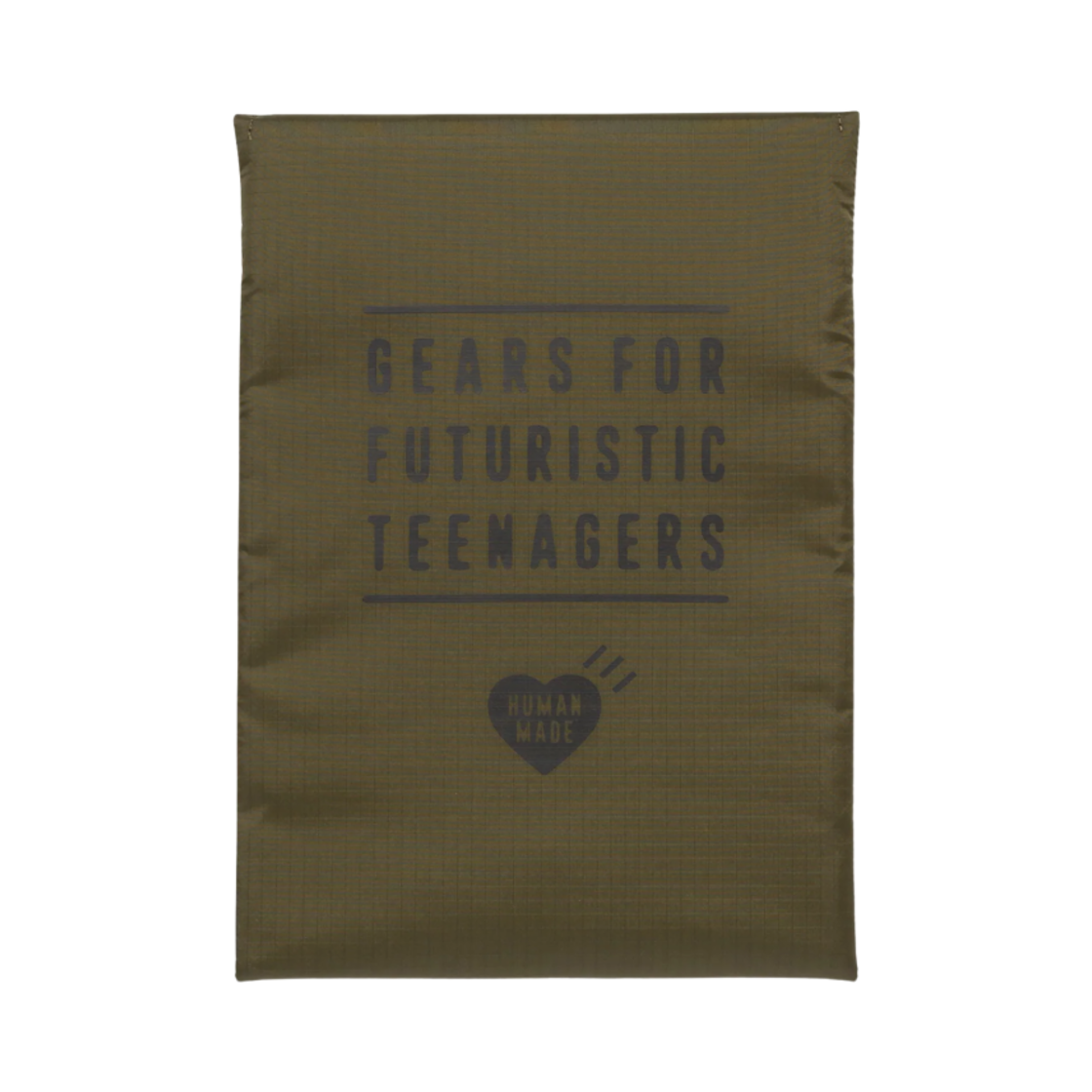 HM29GD090 Human Made Nylon PC & Tablet Case 14 Inch Olive Drab