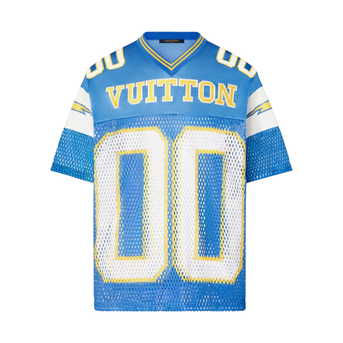 루이비통 스포티 티셔츠 위드 패치 블루