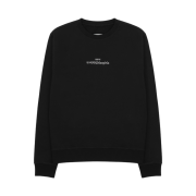 Maison Margiela Reverse Stitch Logo Sweatshirt Black White