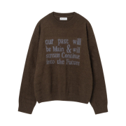 Millo Archive Glory Text Knit Brown