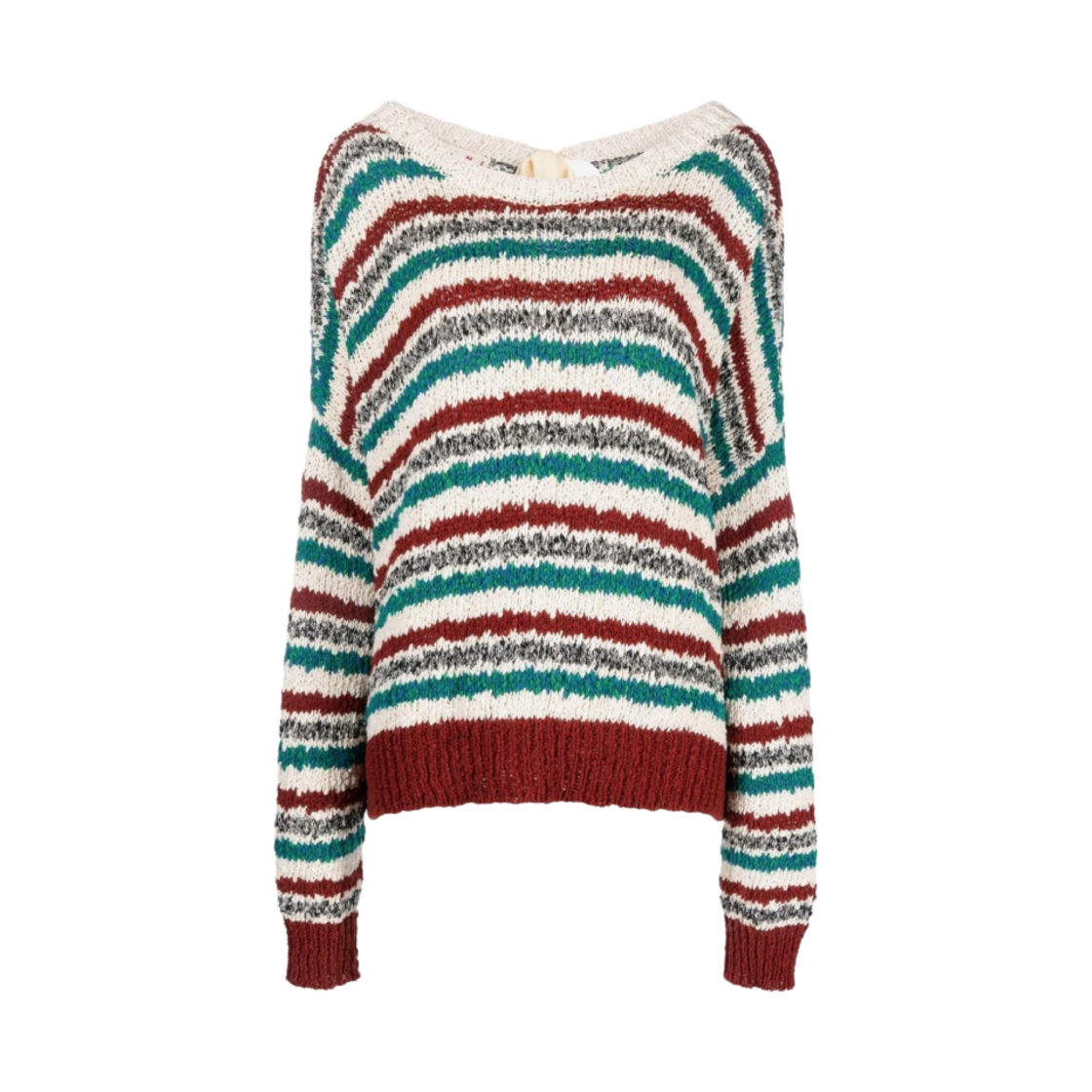 (W) 마르니 그루비 스트라이프 니트 레드 블루((W) Marni Groovy Stripe Knit Red Blue) - 1